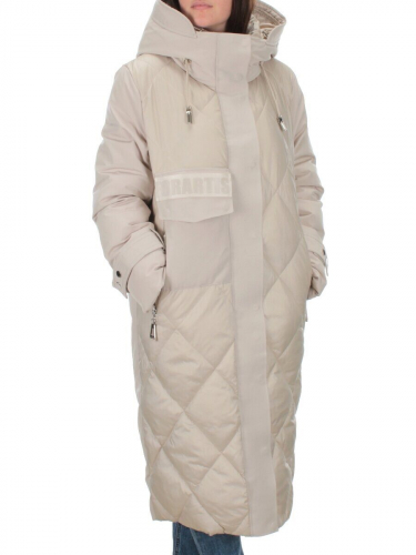 C230 LT.BEIGE Пальто зимнее женское (200 гр. холлофайбер) размер 54