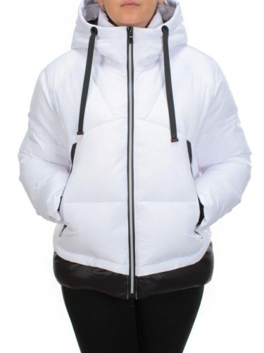 21068 WHITE Куртка зимняя женская FLANCE ROSE (200 гр. холлофайбера) размер 42