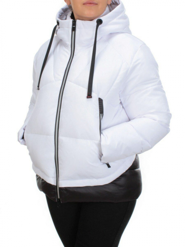 21068 WHITE Куртка зимняя женская FLANCE ROSE (200 гр. холлофайбера) размер 42
