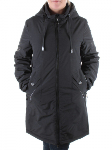 21-63 BLACK Куртка демисезонная женская AiKESDFRS размер 4XL - 54 российский
