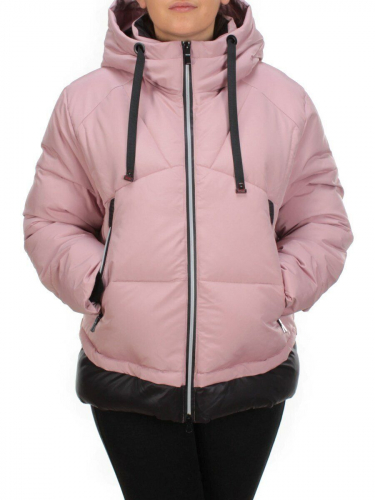 21068 PINK Куртка зимняя женская FLANCE ROSE (200 гр. холлофайбера) размер 44