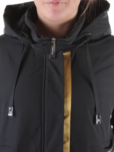 21-55 BLACK Куртка демисезонная женская AiKESDFRS размер 2XL - 50 российский