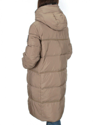 2122 BEIGE Пальто зимнее женское (200 гр .холлофайбер) размер 50