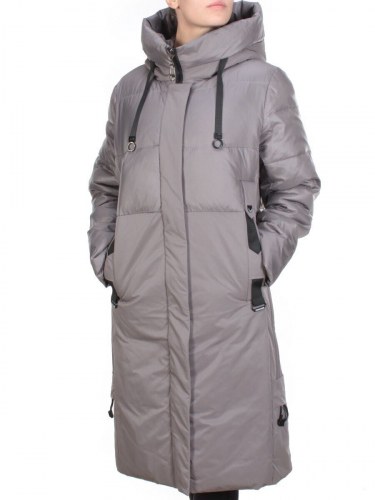2211 DARK GREY Пальто зимнее женское LYDIA (200 гр. холлофайбер) размер 48/50