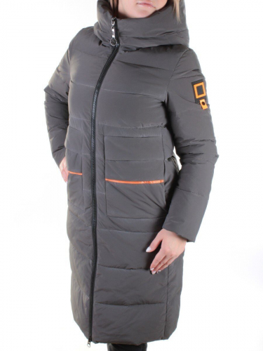 2070 GRAY/BROWN Пальто женское зимнее Par ten размер M - 44 российский