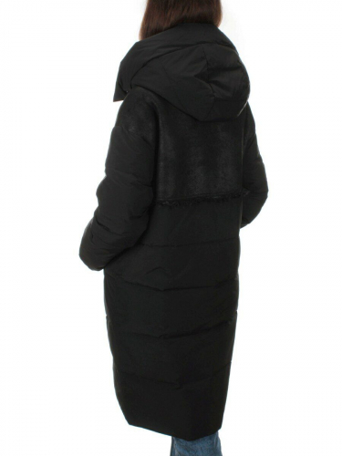 C1041 BLACK Пальто зимнее женское (200 гр .холлофайбер) размер S - 42 российский