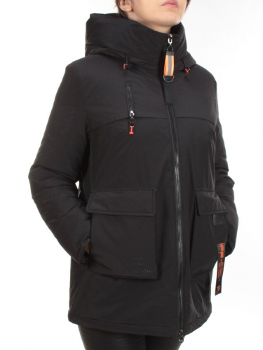 21-971 BLACK Куртка зимняя женская AIKESDFRS размер 50