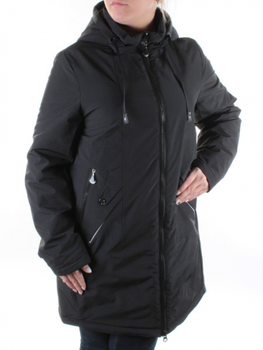 21-63 BLACK Куртка демисезонная женская AiKESDFRS размер 4XL - 54 российский