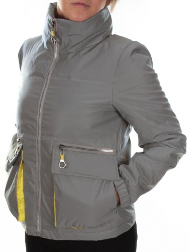 3008 GRAY Куртка демисезонная женская MOKI размер M - 44 российский