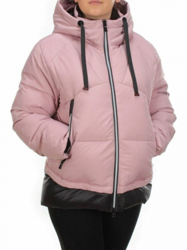 21068 PINK Куртка зимняя женская FLANCE ROSE (200 гр. холлофайбера) размер 44