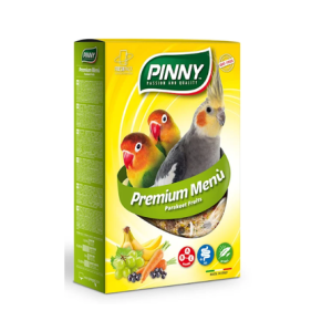 PINNY Premium Menu Мягкий витаминный корм для средних попугаев 800 г с фруктами