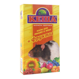 Кеша корм для мышей и крыс с фруктами 500 г