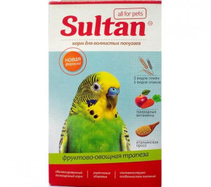 Султан Фруктово-овощная трапеза для волнистых попугаев 500 г