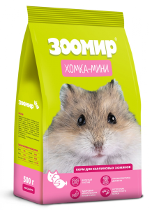 Зоомир Хомка-мини корм для карликовых хомяков , 500 г