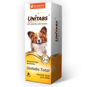 Unitabs Total Комплексная добавка для собак капли, 50 мл