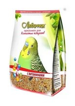 Любимчик Корм для волнистых попугаев с витаминами, 500 г