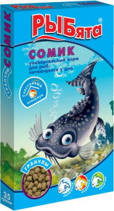 Зоомир Рыбята Сомик Корм для рыб питающихся у дна, гранулы, 35 г