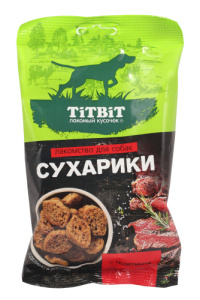 TiTBiT Сухарики с телятиной лакомство для собак 55 г