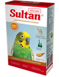 Султан Трапеза с орехами и морской капустой для волнистых попугаев 500 г