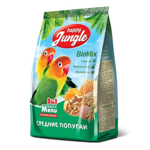 Happy Jungle для средних попугаев 500 г