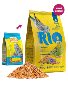 Rio Корм для волнистых попугайчиков, основной рацион, 1 кг