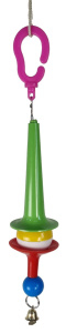 Данко-Зоо Игрушка для попугаев на тросике с колокольчиком 
