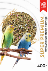 Seven Seeds SUPERPREMIUM Корм для волнистых попугаев, 400 г