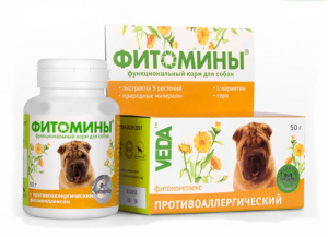 VEDA Фитомины против аллергии для собак, 50 г