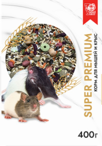 Seven Seeds SUPERPREMIUM Корм для декоративных мышей и крыс, 400 г