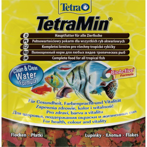 Tetra Min основной корм для любых видов тропических рыб, 12 г
