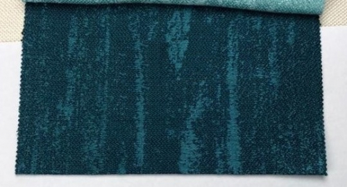 Портьера мрамор-лен рогожка B19006 темно-бирюзовый 280 см