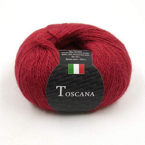 Пряжа Seam Toscana 21 карминно- красный