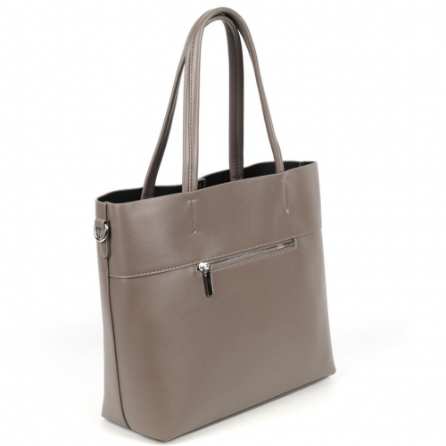 Женская сумка шоппер из эко кожи 5325-836 Таил Грей