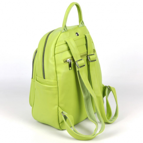 Женский рюкзак из эко кожи 0968 Светло-Зеленый