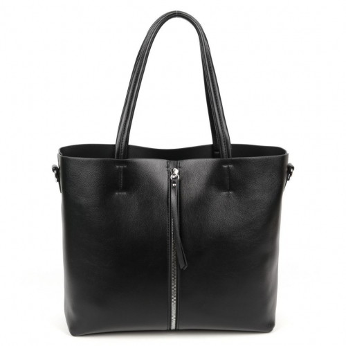 Женская сумка шоппер из эко кожи 5325-836 Блек
