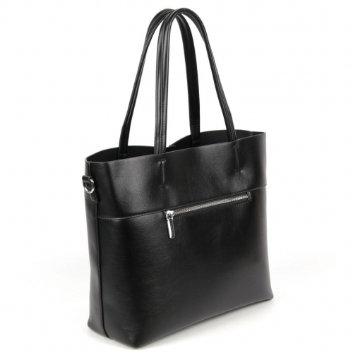 Женская сумка шоппер из эко кожи 5325-836 Блек