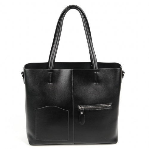 Женская сумка шоппер из эко кожи 8333-836 Блек
