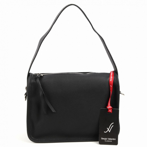 Женская кожаная сумка Sergio Valentini SV-6108 Блек