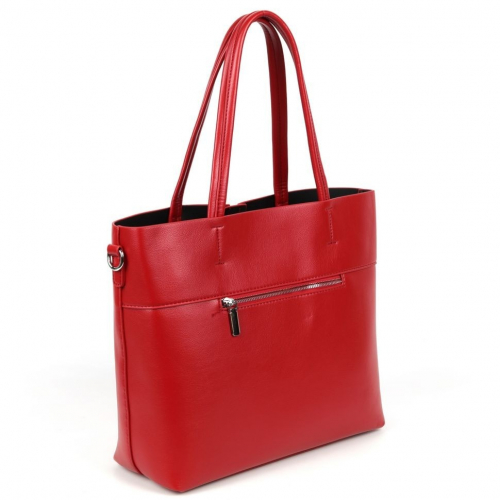 Женская сумка шоппер из эко кожи 5325-836 Ред