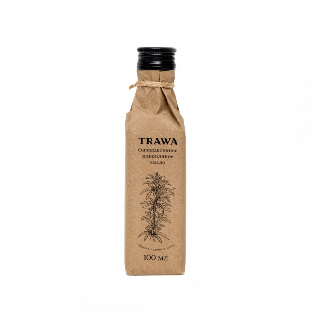 TRAWA Hemp oil Масло конопляное сыродавленное бутылка 100мл