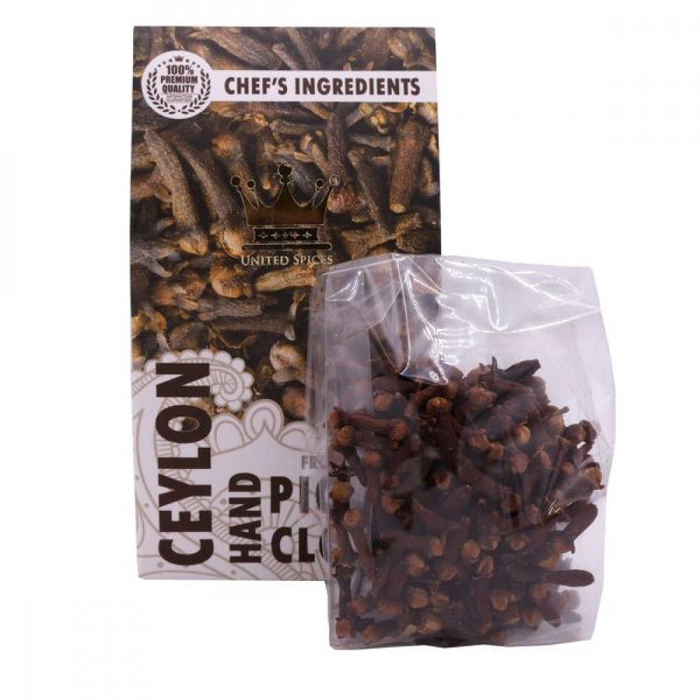 UNITED SPICES Hand Picked Cloves Сушеная гвоздика ручного отбора премиальный сорт 30г