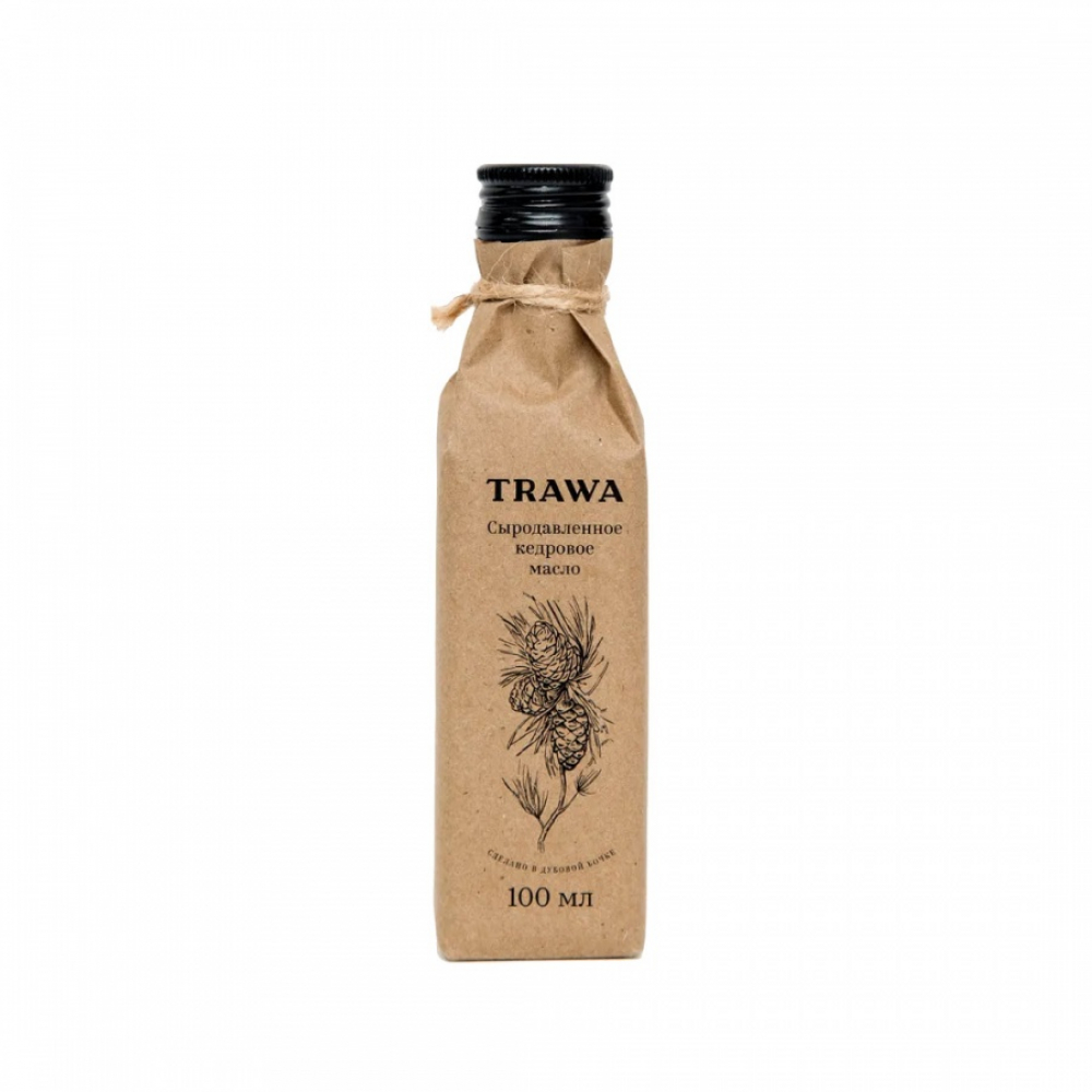 TRAWA Cedar oil Масло кедровое сыродавленное бутылка 100мл