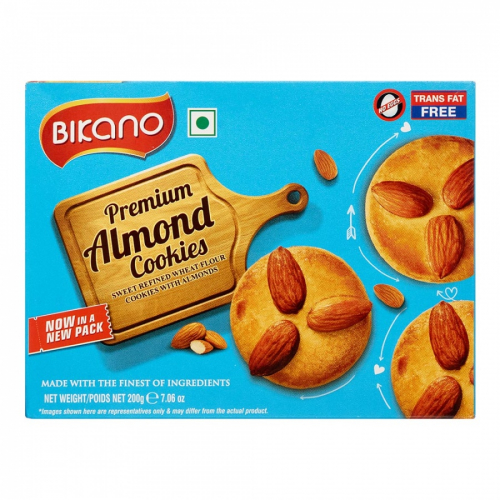 Bikano COOKIES ALMOND Печенье с миндалем 200г