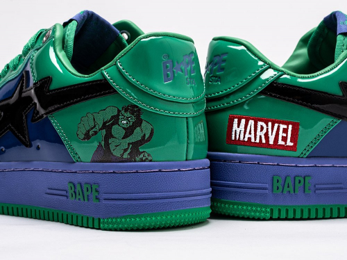 Кроссовки Marvel x BAPE Sta Force 1 low