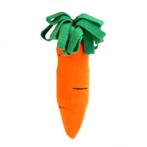 Зооник Игрушка для собак Морковка с пищиком бутылка 7*7*29 см
