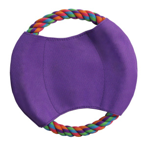 Triol Игрушка для собак, веревка цветная, круг с тканью, 25 см