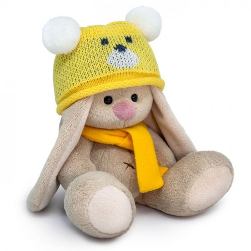 Мягкая игрушка «Зайка Ми в шапке. Медвежонок», 15 см