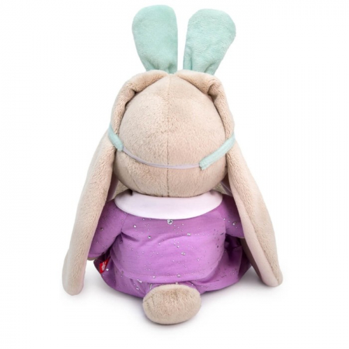 Мягкая игрушка «Зайка Ми в пижаме с маской для сна», 18 см