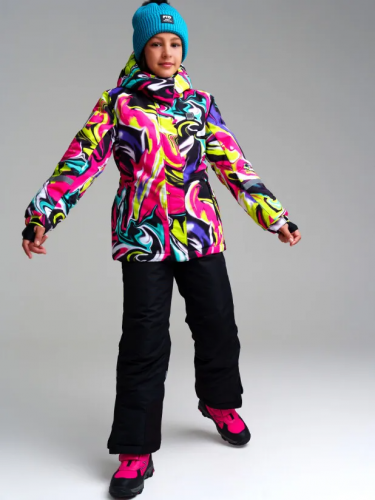 4135 р.  5534 р.  Куртка текстильная с полиуретановым покрытием для девочек