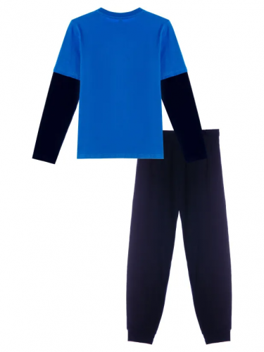 1173 р.  1516 р.  Комплект трикотажный для мальчиков: фуфайка (футболка с длинным рукавом), брюки